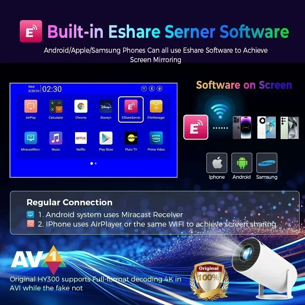 4K Smart Home Projector